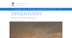 Desktop Screenshot of oxygenevents.ca