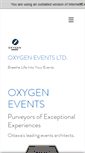 Mobile Screenshot of oxygenevents.ca